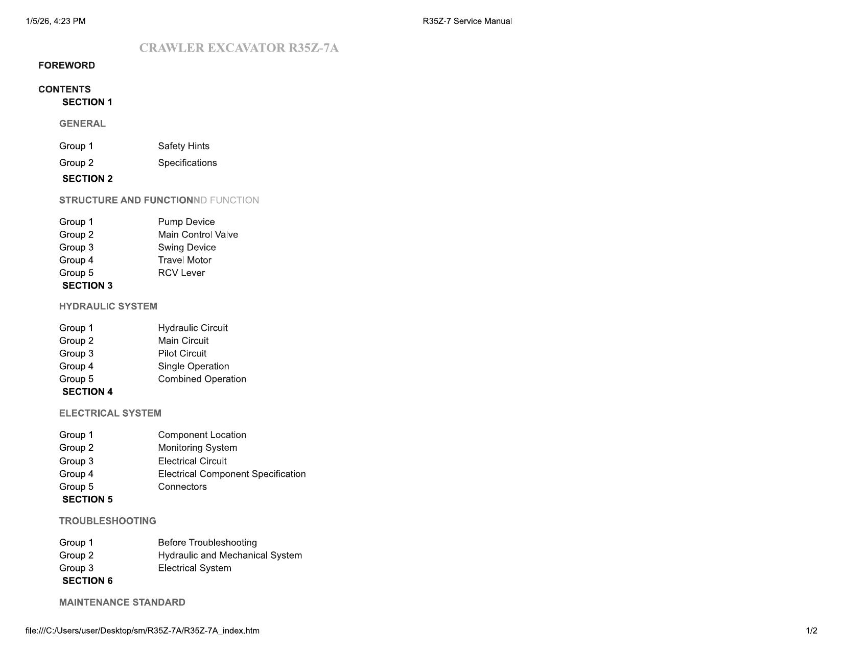 R35Z-7A Service Manual